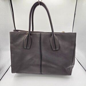 Tod's Leather‎ Gray D Bow 2-way Shoulder Bag Adjustable Shoulder Strap